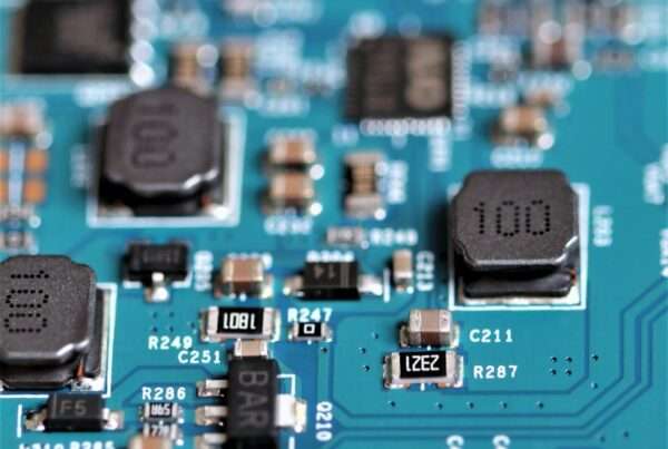 a close up of a circuit board