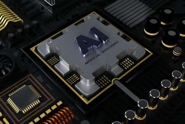 a computer processor with the letter a on top of it